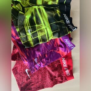Nike Pro spandex shorts set